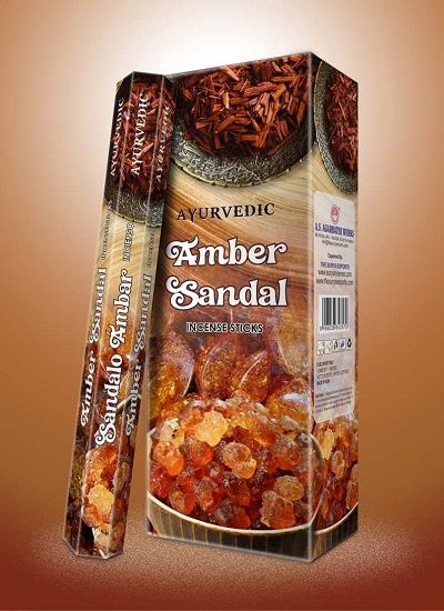 Ayurvedic Amber Sandal Incense Sticks