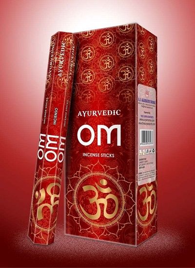 6x Pack - Ayurvedic Om Incense Sticks