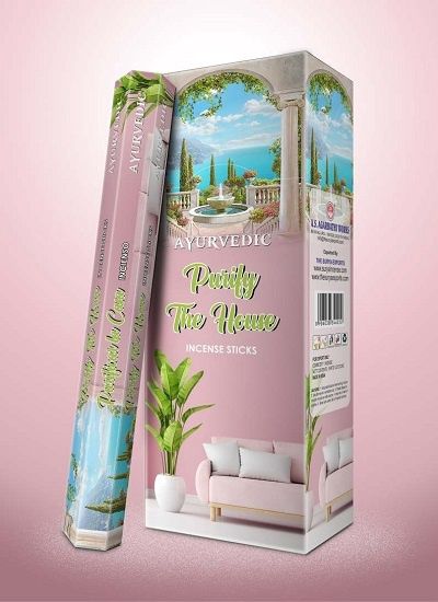6x Pack - Ayurvedic Purify House Incense Sticks