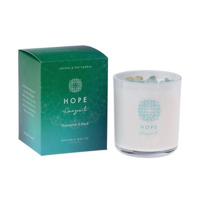 Crystal Boho - HOPE - Amazonite - Candle