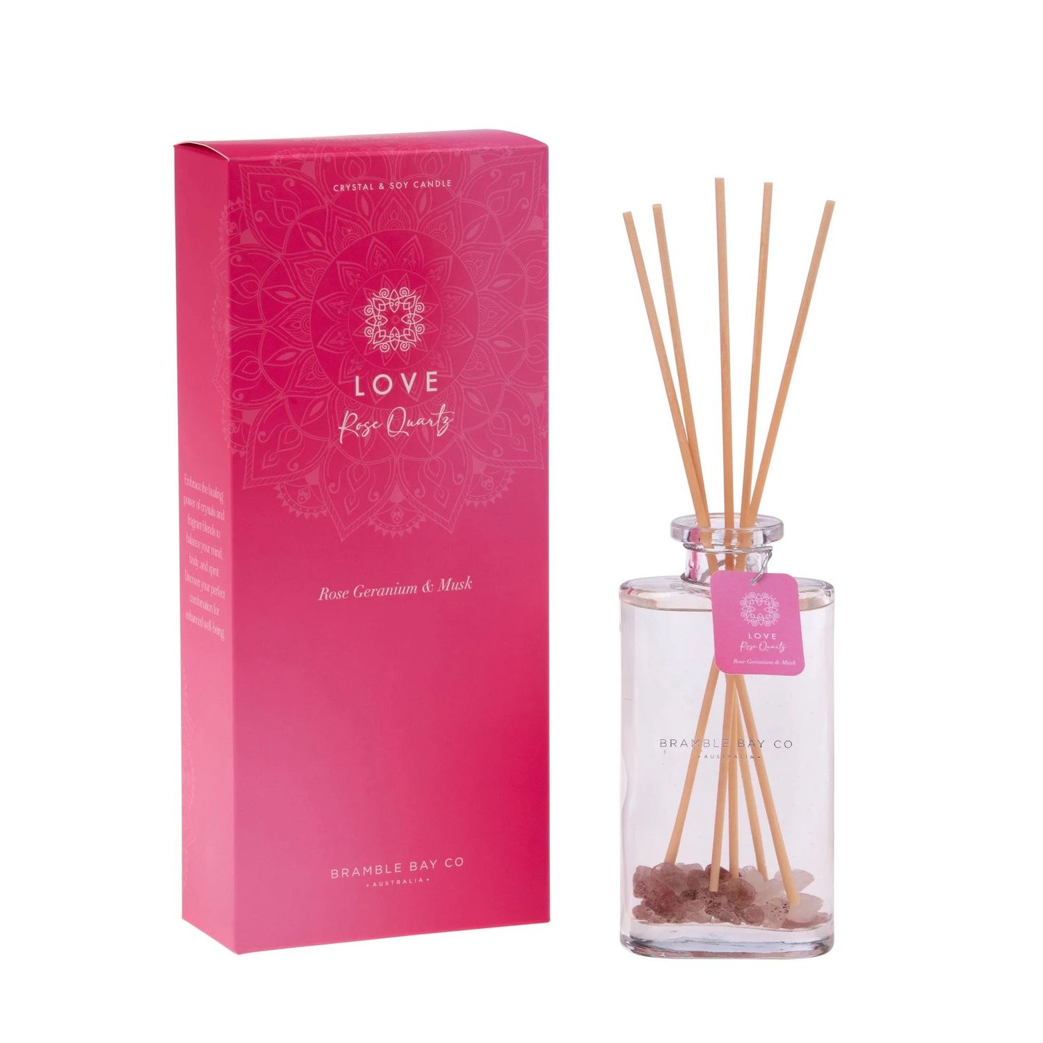 Crystal Boho - LOVE - Rose Quartz - Diffuser
