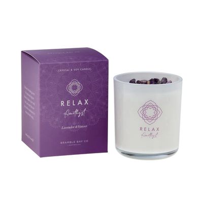 Crystal Boho - RELAX - Amethyst - Candle