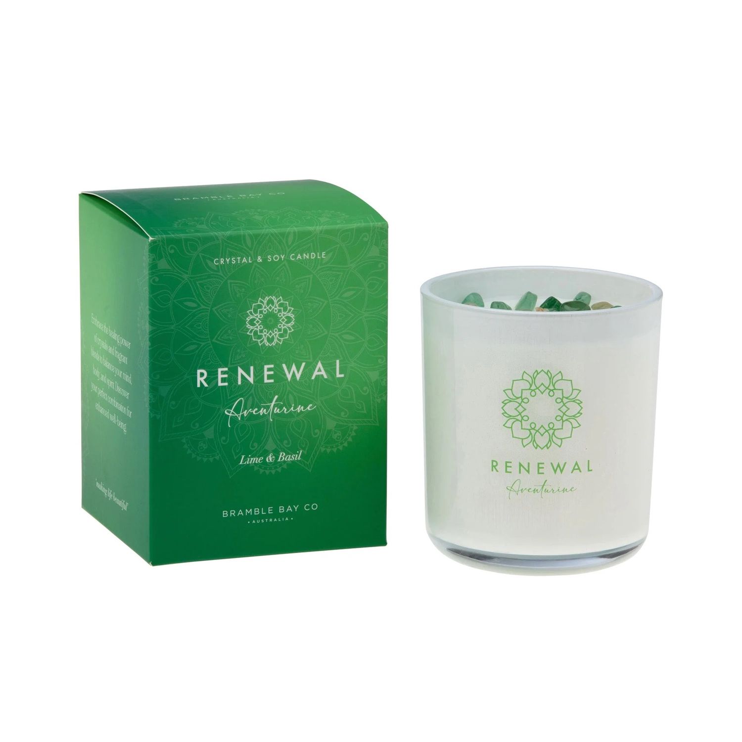 Crystal Boho - RENEWAL - Aventurine - Candle