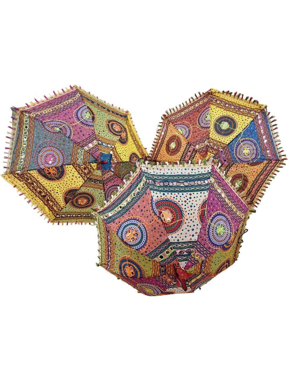 Bohemian Handmade Embroidery Design Umbrella Big