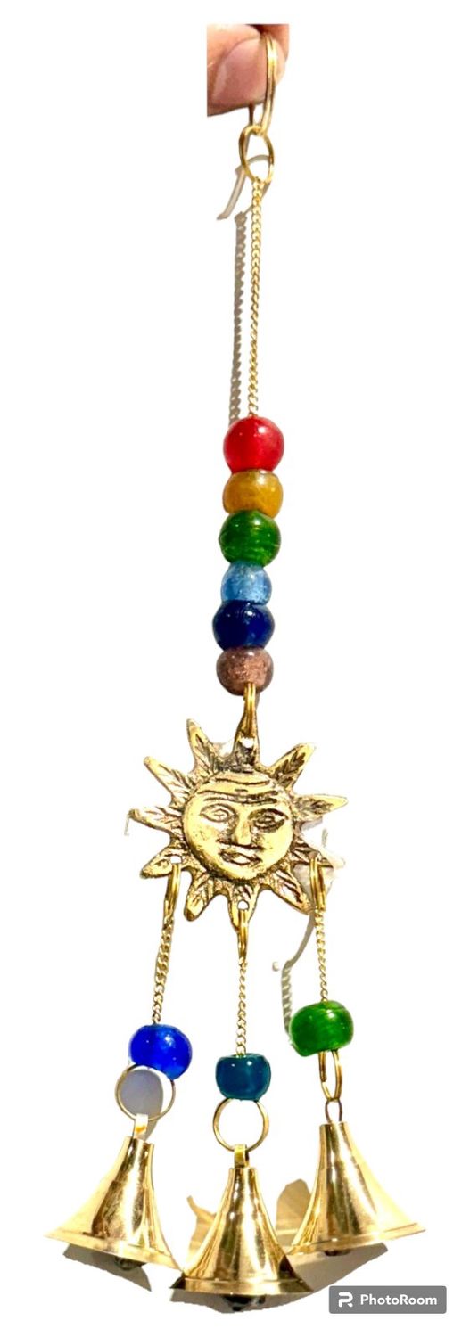 Beads &amp; Bells Brass Hanging Charm