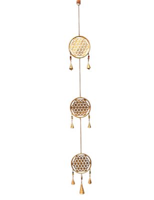 Flower of Life Hanging with Bells