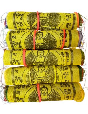 Tibetan Prayer Flags - Set of 5 - 10 CM