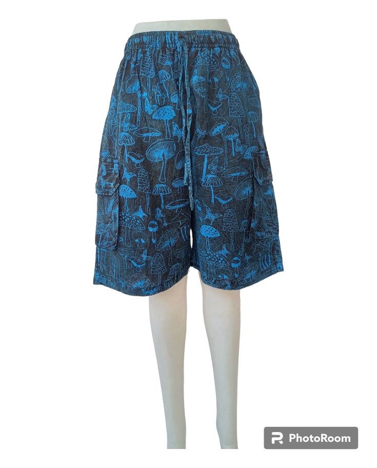 Mushroom Shorts, Colour: Blue, Size: S/M