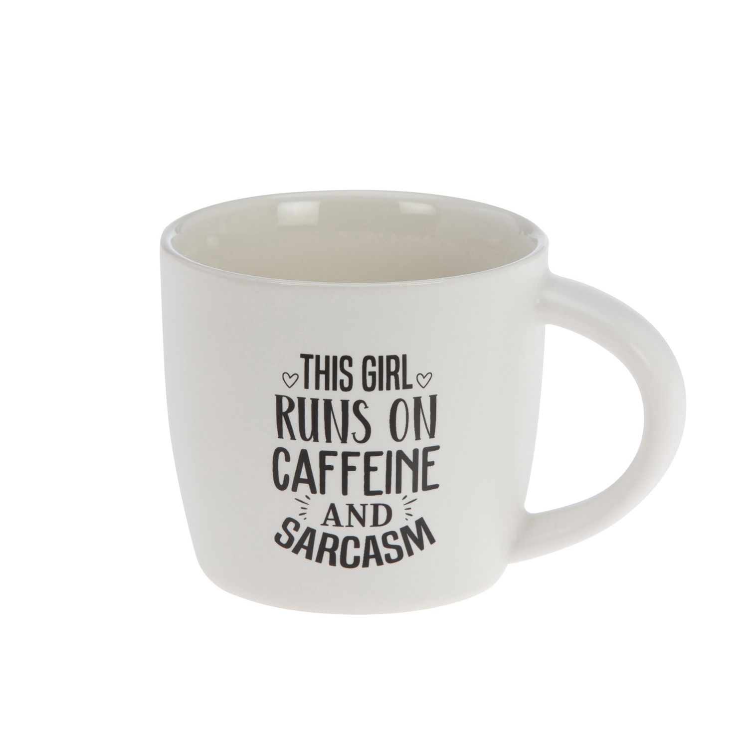 ☕ This Girl Runs on Caffeine and Sarcasm – Coffee Mug