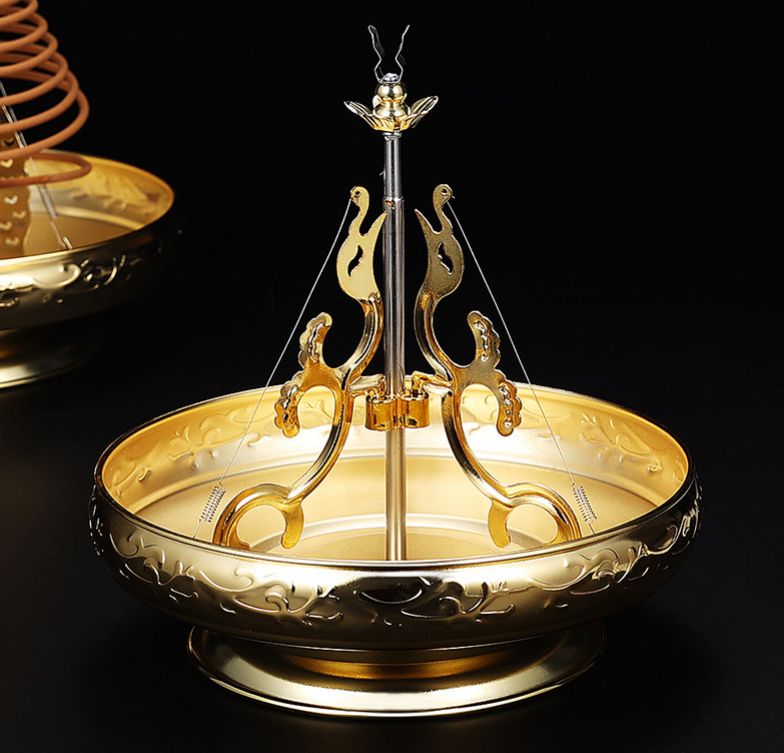 Coils Incense Holder - Gold