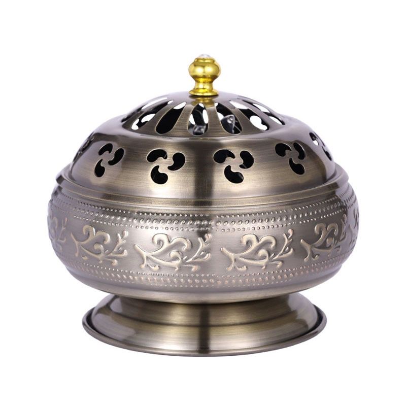 Coils Incense Holder With Lid - Bronze