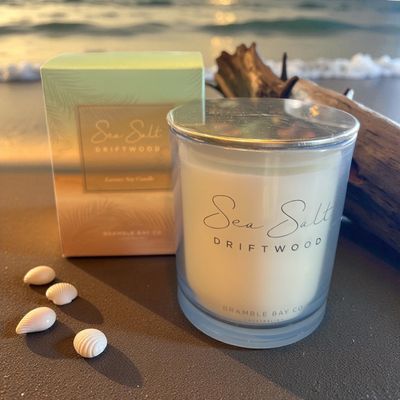 SeaSalt &amp; Driftwood Soy Candle