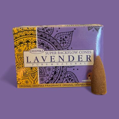 Deepika Lavender Super Backflow Dhoop Cones