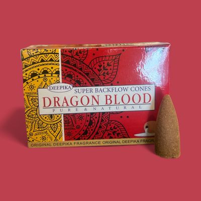 Deepika Dragon Blood Super Backflow Dhoop Cones