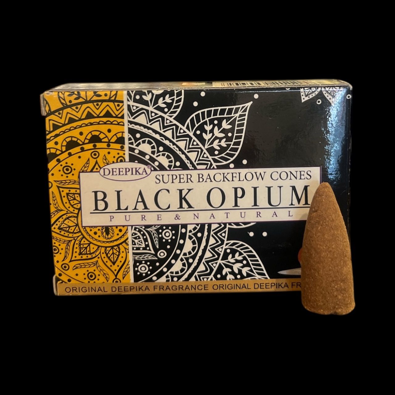 Deepika Black Opium Super Backflow Dhoop Cones