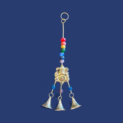 Beads &amp; Bells Brass Hanging Charm