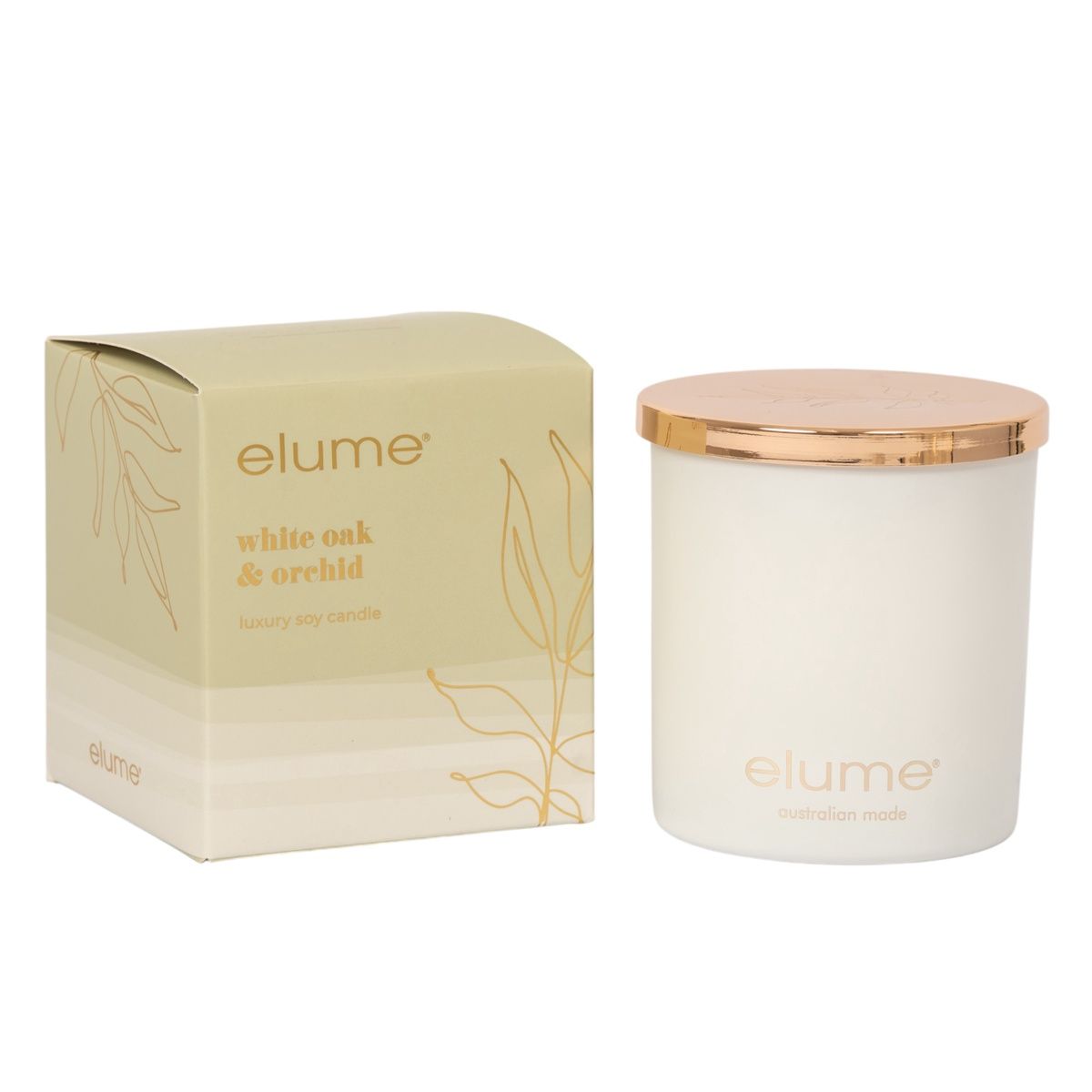 White Oak &amp; Orchid Soy Candles
