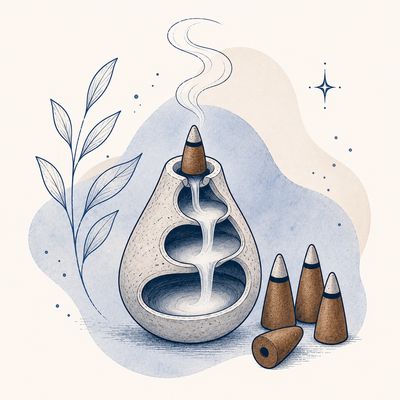 Incense backflow cones