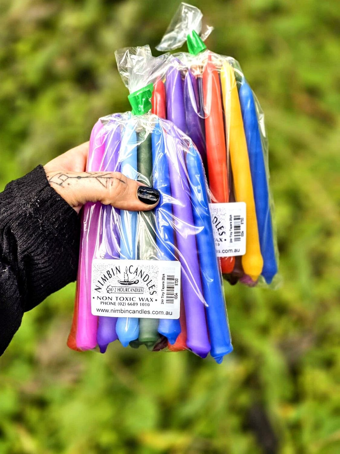 2hour T/ Taper Candles (pack of 20) multi coloured