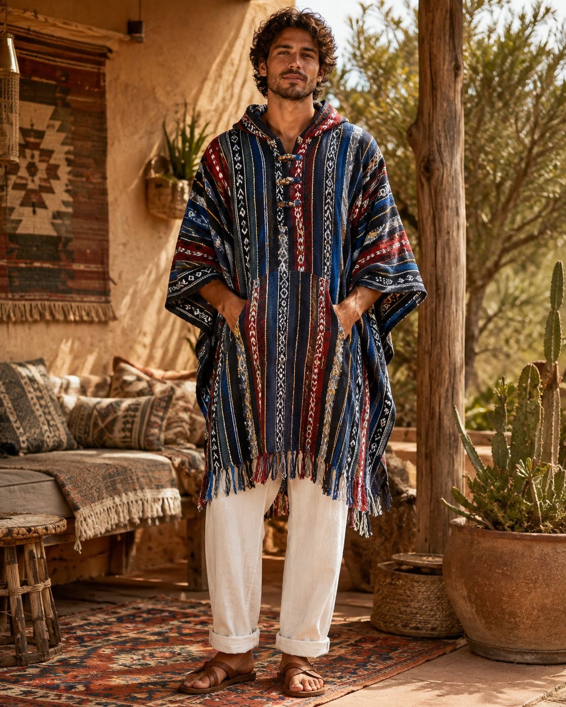 Mens Poncho