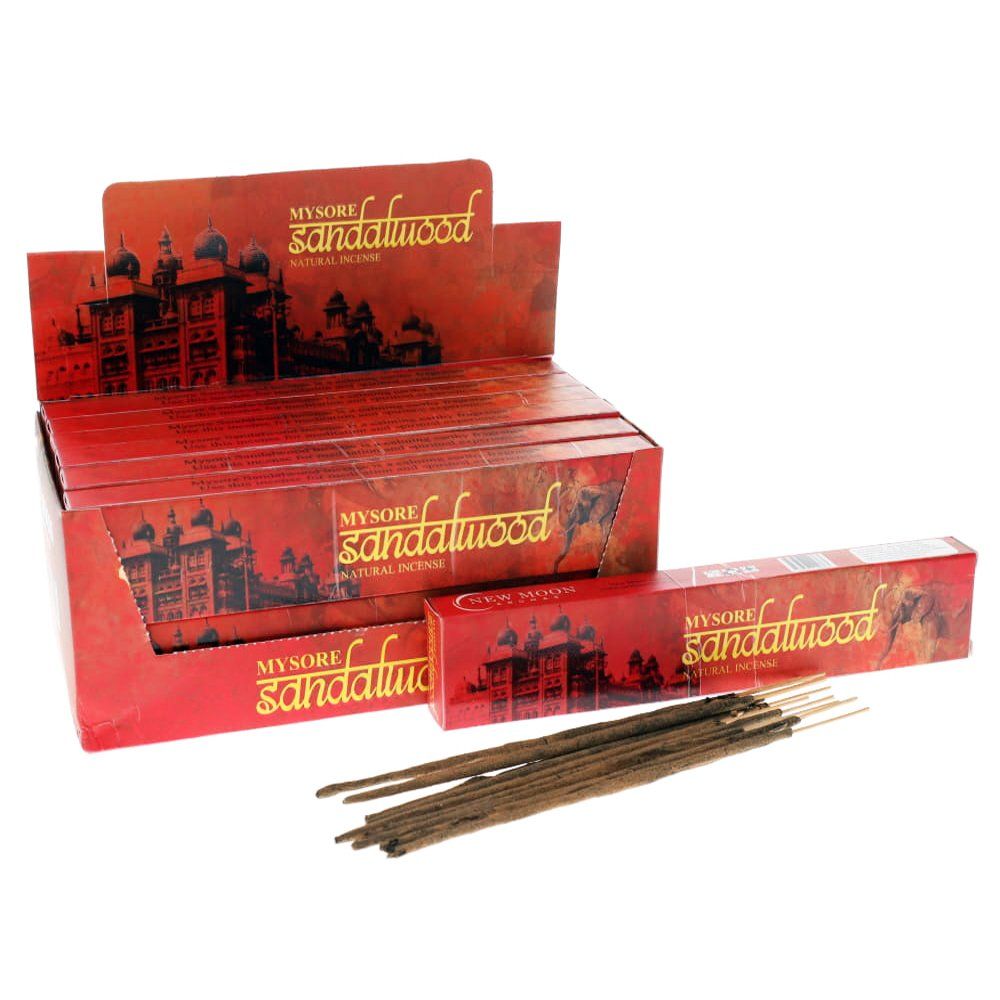New Moon Mysore Sandalwood Incense Sticks 15g