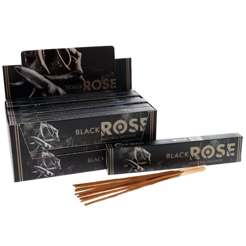 New Moon Black Rose Incense Sticks 15g