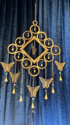 Large butterfly hanging chime