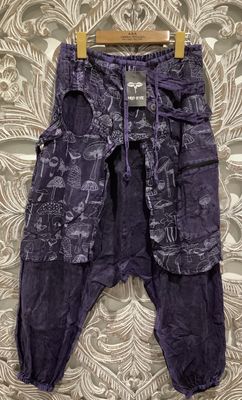 Aladdin style Mushroom boho pants