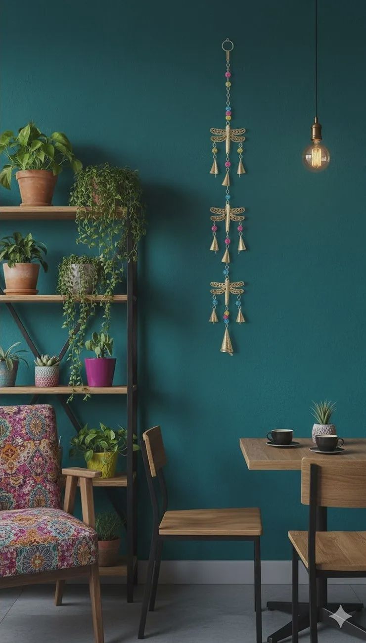 Dragonfly &amp; Bells Hanging