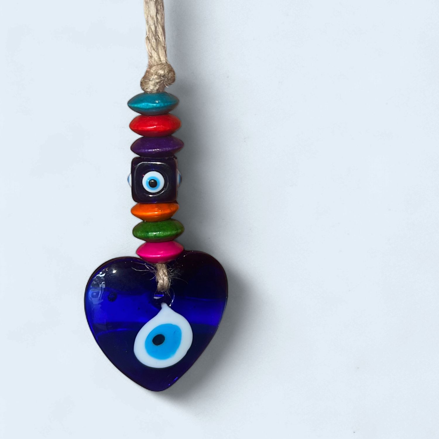 Evil Eye Heart Hanging Charm