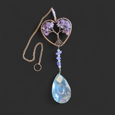 Tree of Life Heart-Shaped Sun Catcher