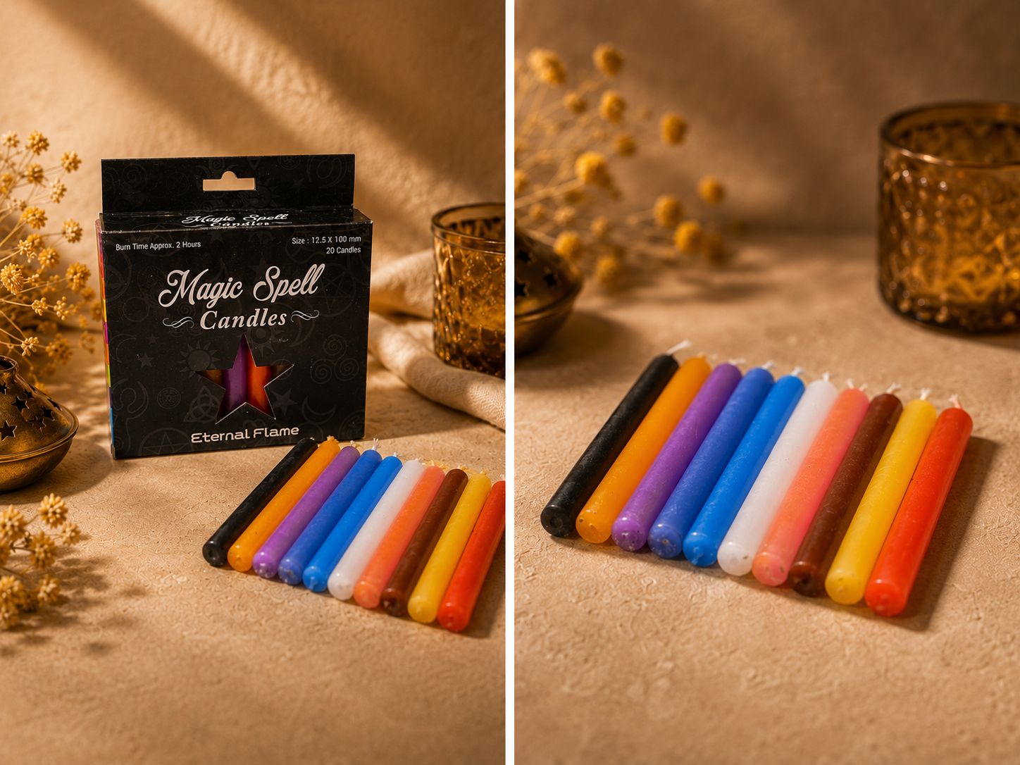 Eternal Flame Spell Candle 4" Mixed (Pack of 20)