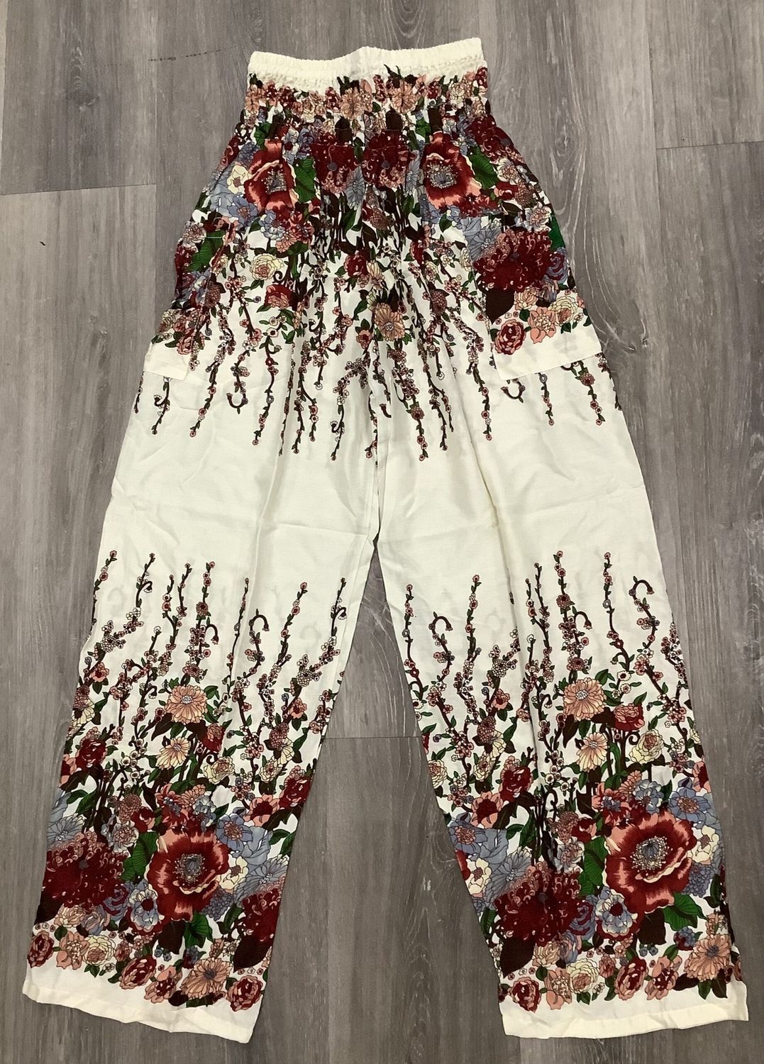 Floral Rayon long pants