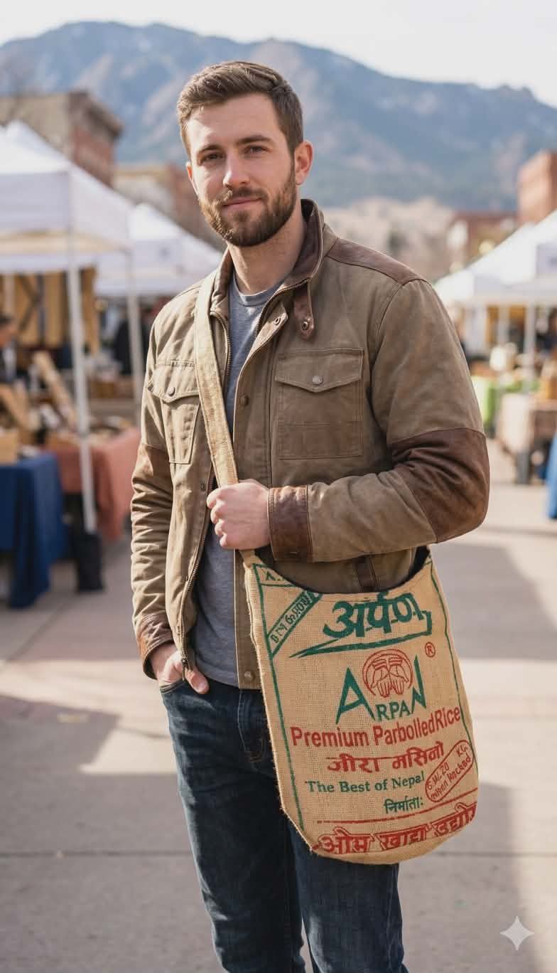 Recycled Rice Shoulder Bag