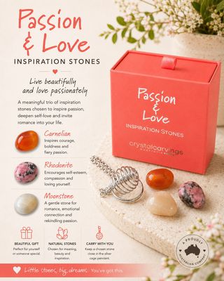 Crystal Carvings Inspiration Stones – Passion &amp; Love