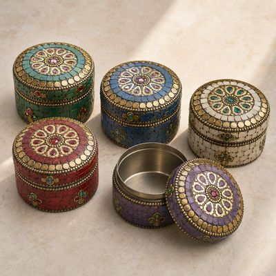 Mosaic Treasure Trinket Box