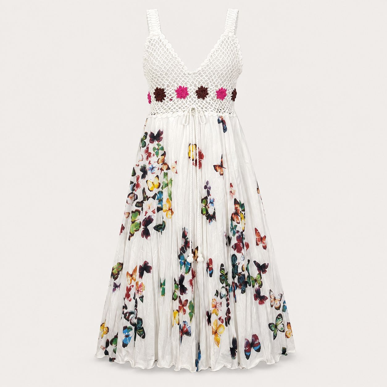 Butterfly Garden Crochet Summer Dress