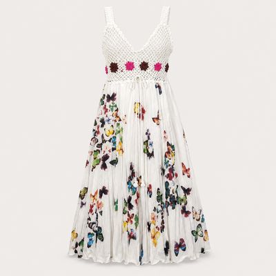 Butterfly Garden Crochet Summer Dress