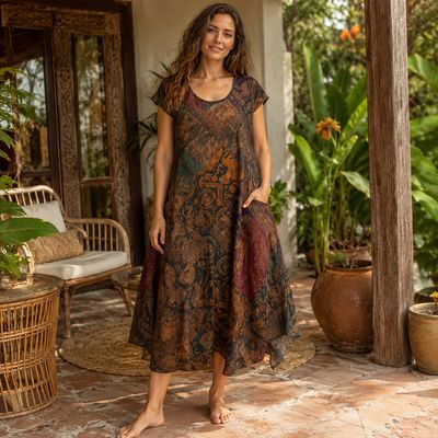 Elephant Wanderlust Patchwork Dress