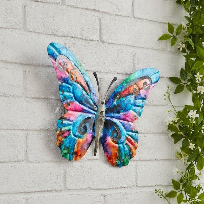 RAINBOW BUTTERFLY WALL ART