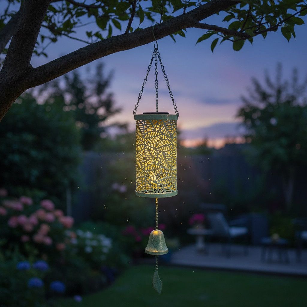 SOLAR VINTAGE LANTERN WITH BELL