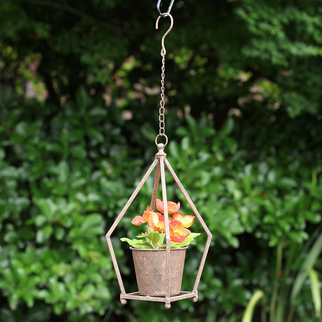 HANGING METAL PLANTER