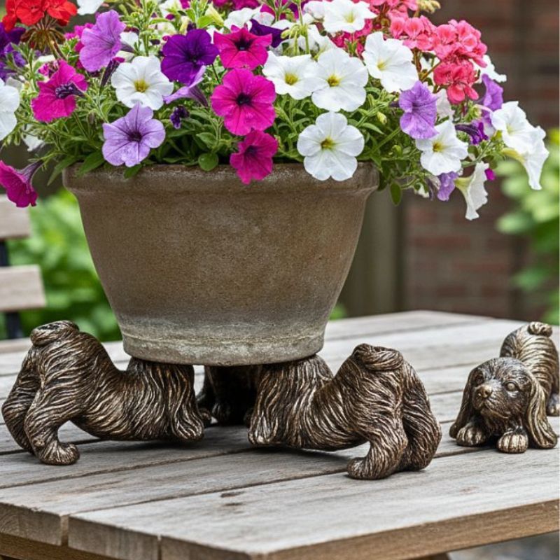 RESIN PUPPY POT FEET