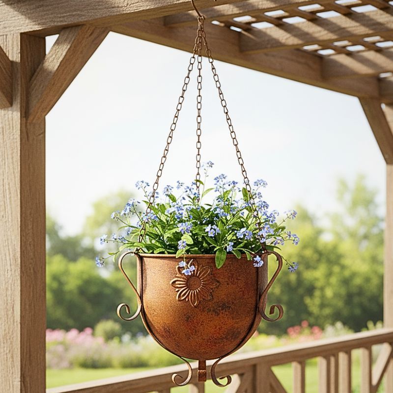 SCROLL HANGING PLANTER