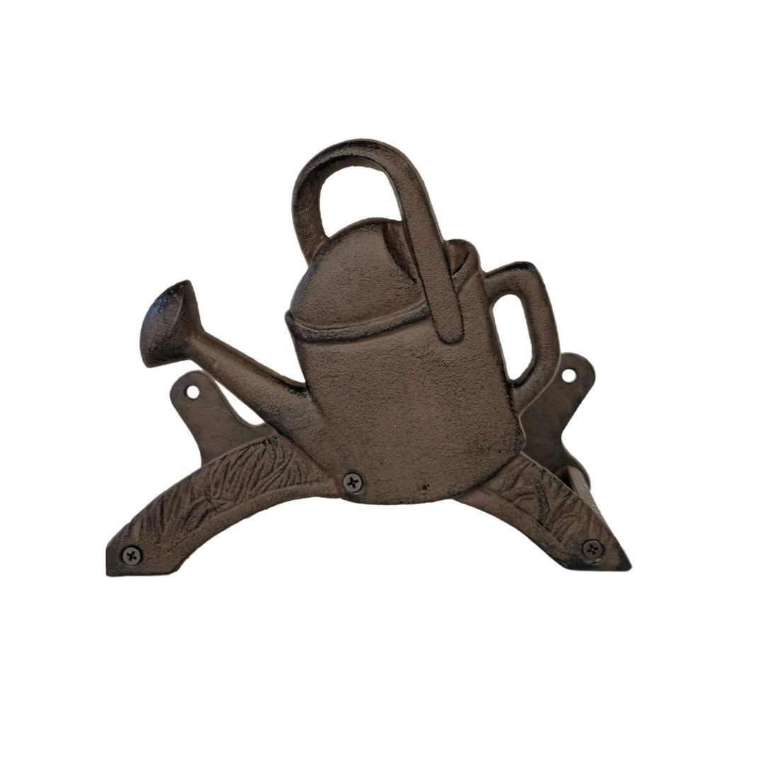 CAST IRON WATERING CAN HOSE HANGER