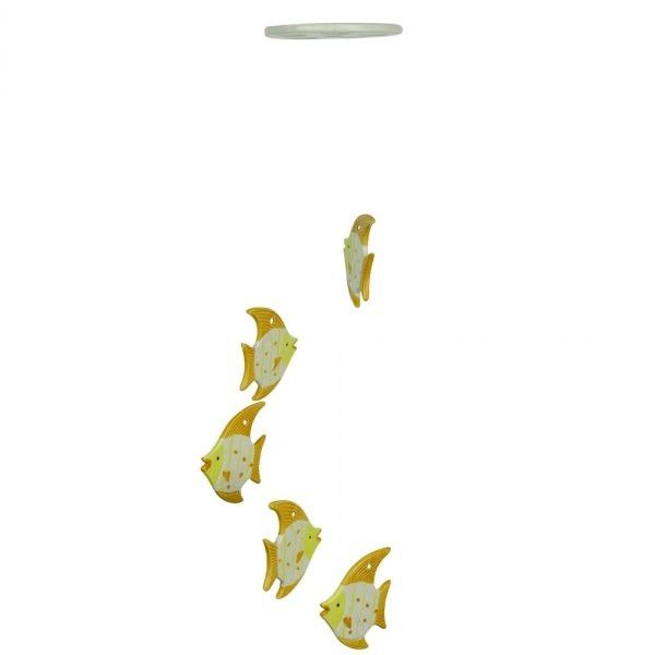 CERAMIC BROWN &amp; YELLOW FISH