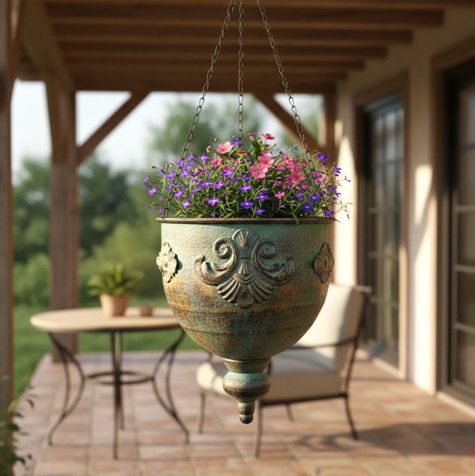 HANGING URN PLANTER