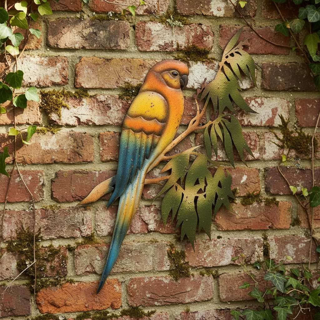 COLOURED LORIKEET WALL ART
