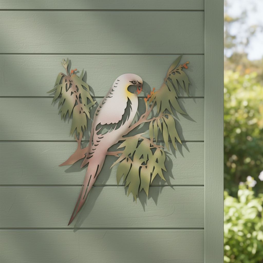 COLOURED PARROT WALL ART