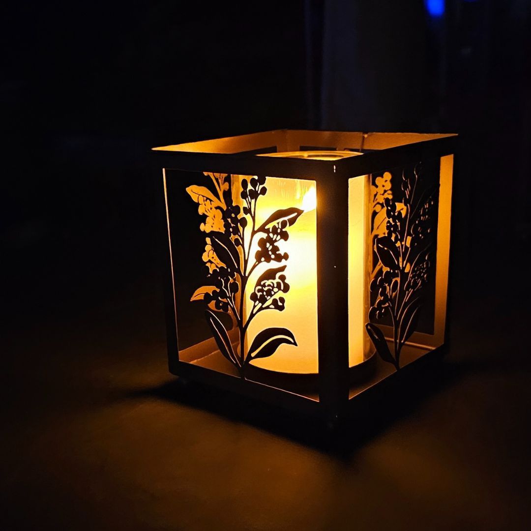 WATTLE LANTERN - 21cm